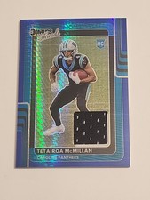 2025 Optic Tetairoa McMillan Donruss Threads Blue Hyper RC # DTBH-TMN Panthers