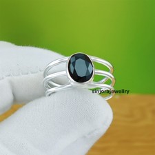 Black Onyx Gemstone 925 sterling silver handmade Gift Ring US size 5 to 13