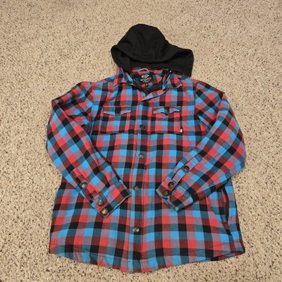 saga outerwear skiサガ パーカー SAGA Outerwear Co. Jacket Mens L Full Zip Hooded Bomber Ski Plaid