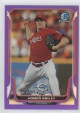 2014 Bowman Chrome Purple Refractor 14/150 Homer Bailey #182 z6b