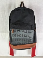 Bride Gradation Sparco Racing Seat Cloth Backpack w/ Red Harness Adjustable