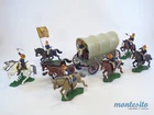 BRITAINS DSG * 1st US VOLUNTEER CAVALRY ROUGH RIDERS & COVERED WAGON * PLAY SET