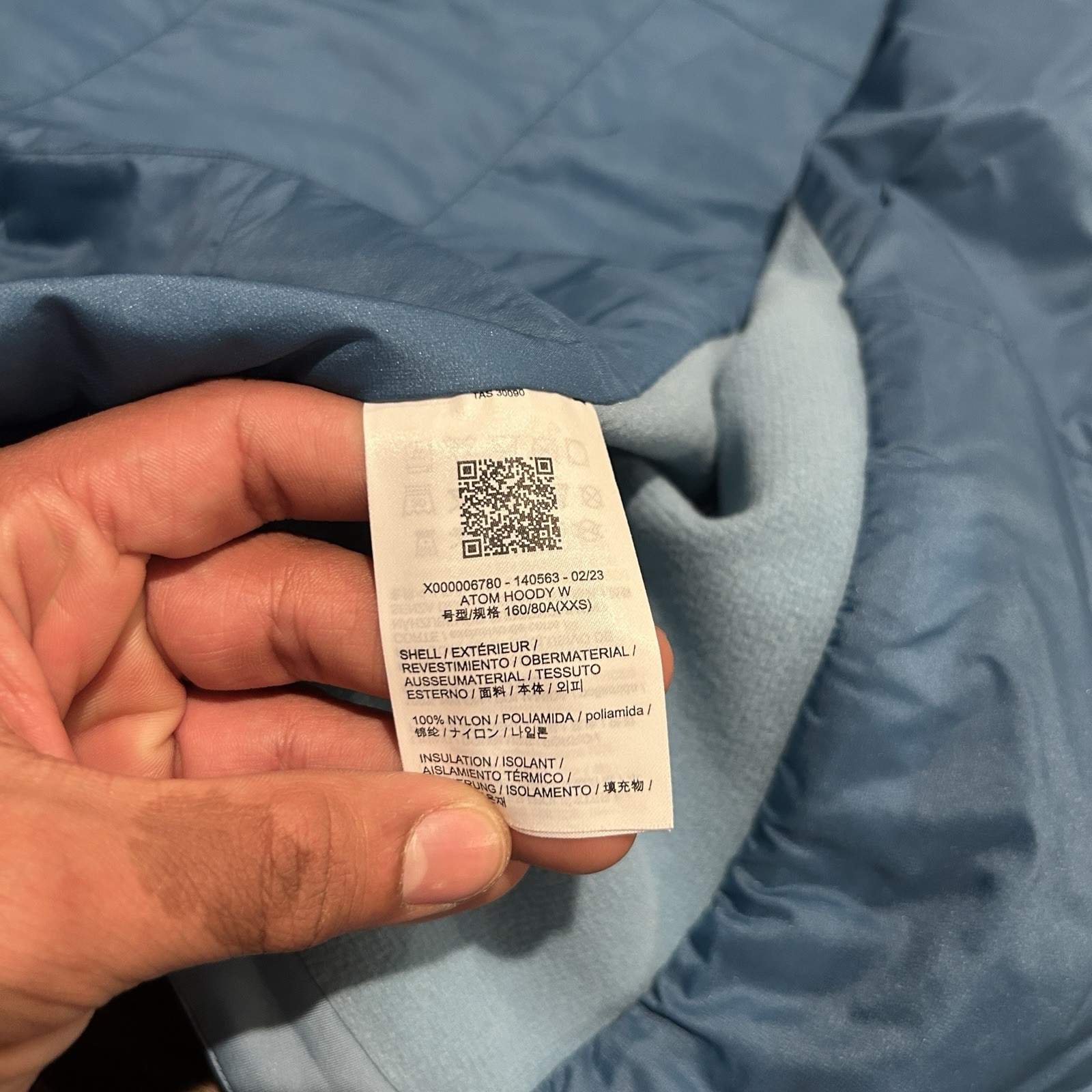 OFFER!! Arc’teryx Atom Hoody Jacket Solace Blue Women's XXS NWT thumbnail 9