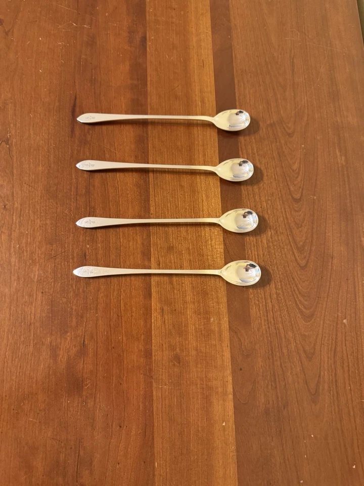  Faneuil by Tiffany & Co Sterling Silver Iced Teaspoons (4), Engraved, 7 5/8" - Image 2 of 4