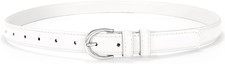 Women Leather Belt for Jeans Pants Fashion Ladies Skinny Belt for Dresses Thin B