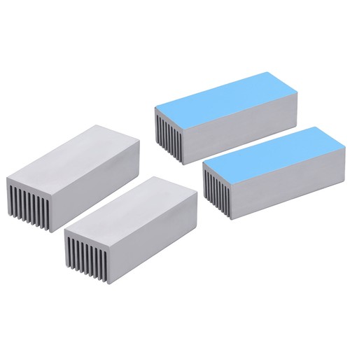 2x Cooling Fins Heat Radiator Heatsink Kit For Electronic Chip CPU 100x40x30mm♡ - Afbeelding 18 van 28