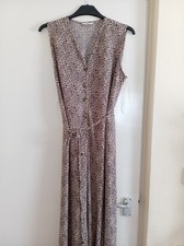 Womens Leopard Pint Jumpsuit Size 20