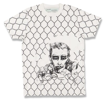 Off-White White Broken Fence T-Shirt | Size S Regular fit SS20 RRP $485