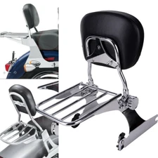 Detachable Backrest Sissy Bar + Luggage Rack For Harley Dyna Low Rider 2002-2005