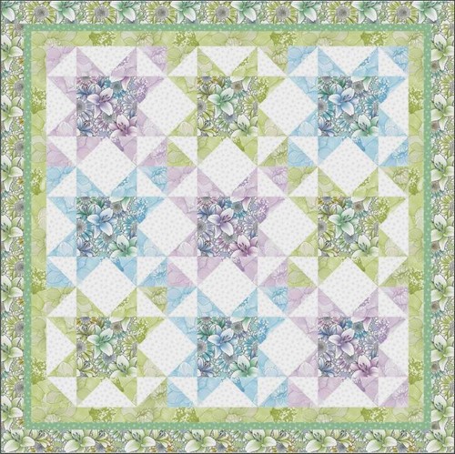 Benartex - Begins With Mum - Lilies - Rose, Fabric By The Yard - Picture 5 of 7