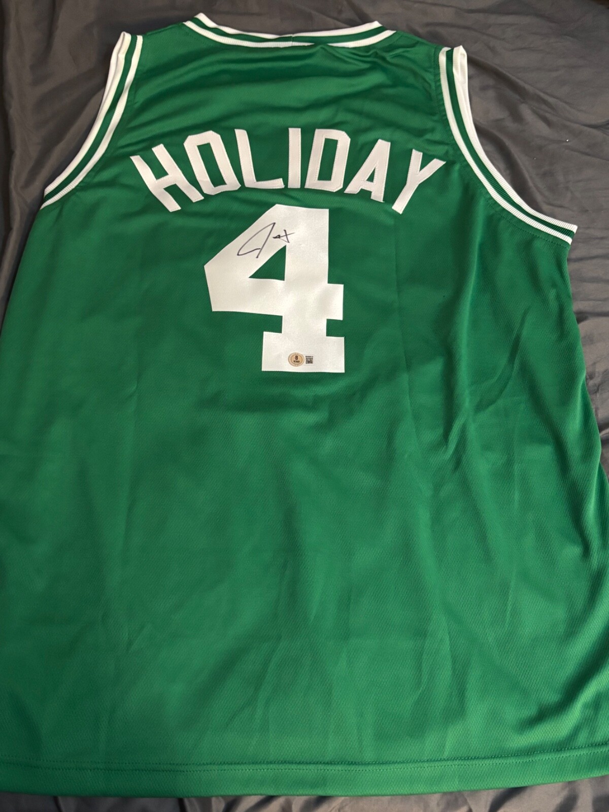 Jrue Holiday Autographed Signed Boston Celtics jersey 