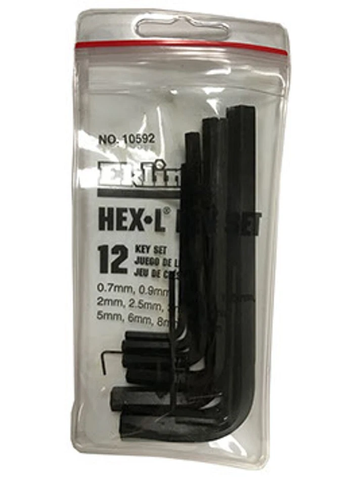 EKLIND 10592 12 Piece Metric HEX-L KEY SET in Pouch .7MM - 10MM Made in USA!!! - Image 2 of 2
