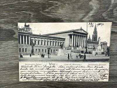 Germany Parlament Building View With Fountian Brunnen Reichsraths-Palast