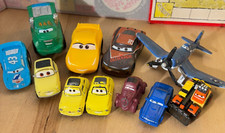 Disney Pixar Cars and Plane Mixed Lot Of 10, Die Cast and Plastic, As-Is