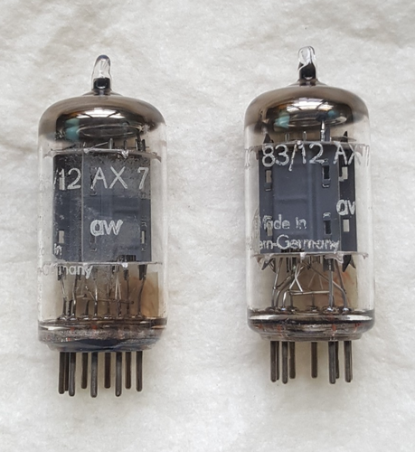 Paire De Tubes Telefunken 6211 - Plaques Nervurées, O-getter - Testés Audio NOS