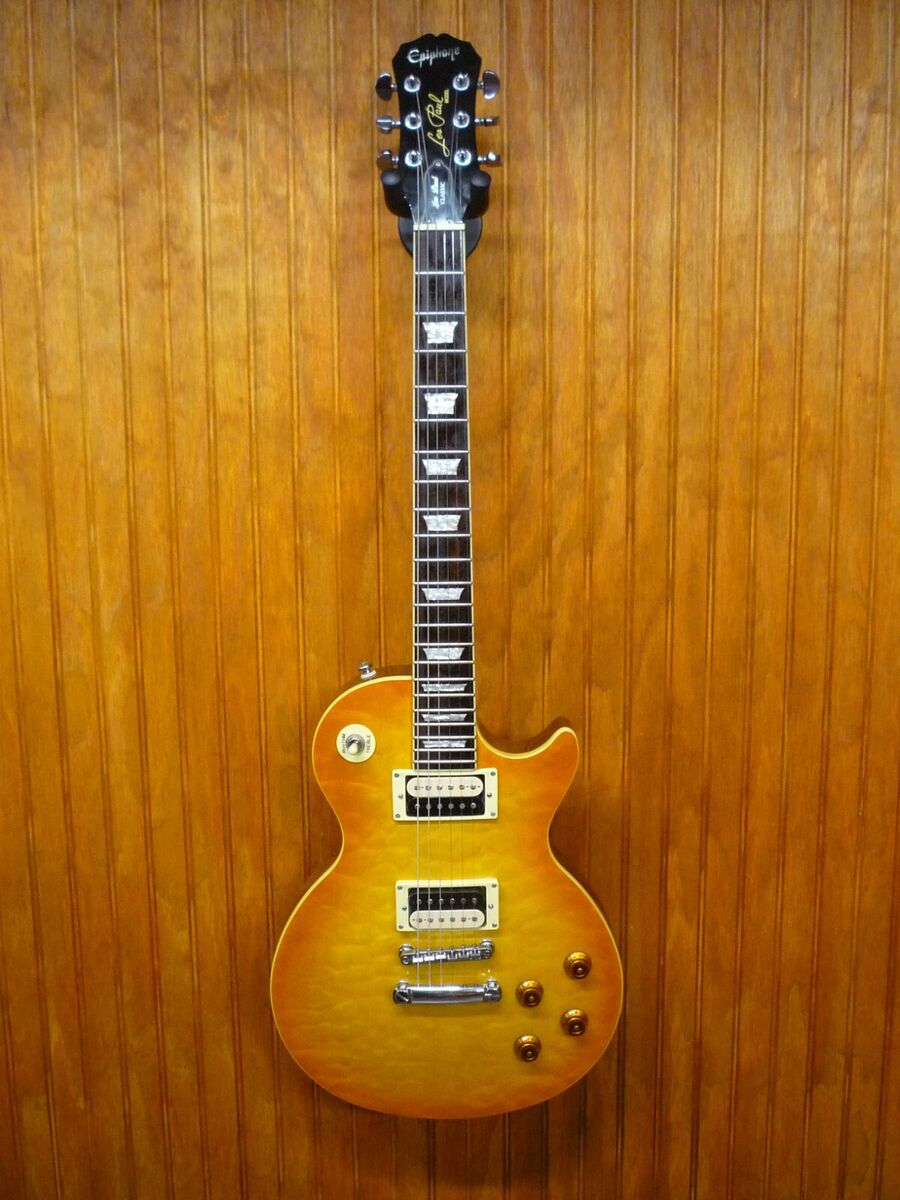 Epiphone Les Paul Classic Quilted Flametop with case ($100 Epiphone Les Paul Classic Quilted Flametop with case ($100