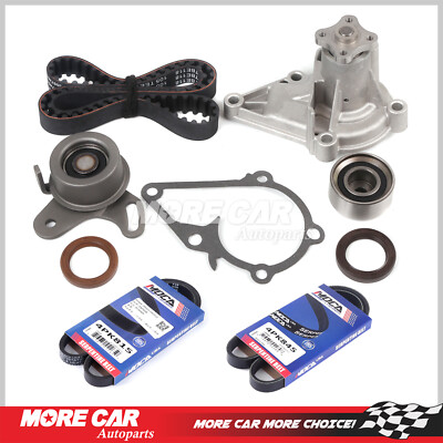 Timing Belt Set Water Pump Serpentine Belt for 01-11 Hyundai Accent Kia Rio 1.6L