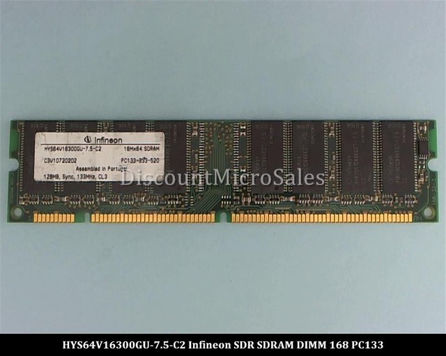 INFINEON HYS64T32000HU-3.7-A Memory Board 240PIN 256MB 1RX16 533MHZ