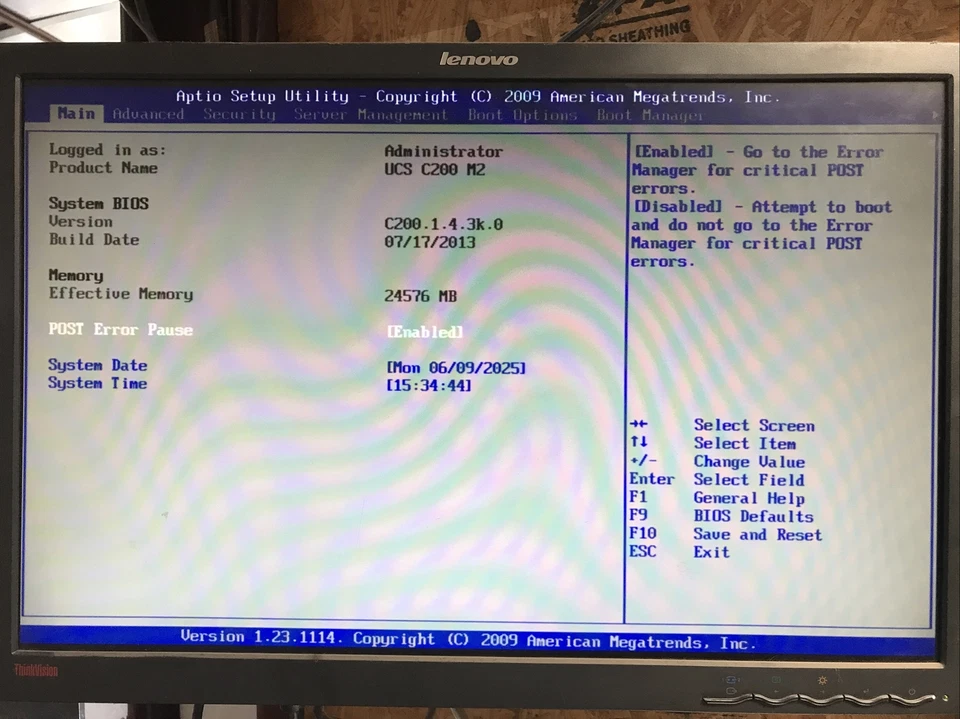 Cisco UCS C200 M2  Server 24GB 2x Intel Xeon E5506 2.13GHz Boots to BIOS - Image 2 of 4