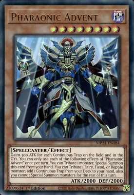 Pharaonic Advent MP24-EN184 Ultra Rare 1st Edition YuGiOh Card