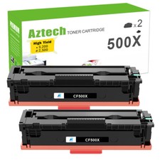 2PK Black Toner Compatible With HP 202X CF500A LaserJet Pro M254dw M281cdw MFP