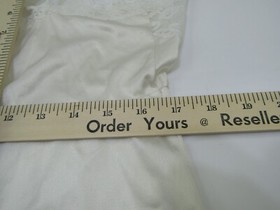 VTG La Tendresse Slip Night Gown Lingerie Womens Size 40 White Lacey Bridal