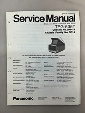 Panasonic TRG-535 Original Service Manual Free Shipping