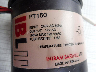 240 Volt - 12 Volt AC BELEUCHTUNG TRAFO PT150