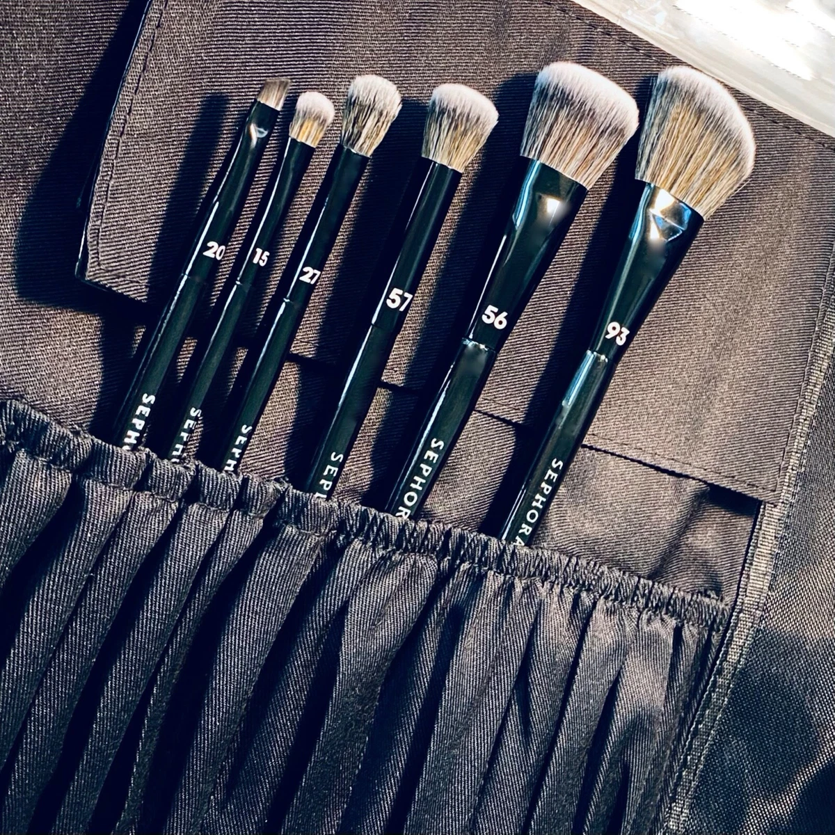 SEPHORA Collection Makeup Brush Roll - 6 Piece Beauty Brush Set ($150 USD)