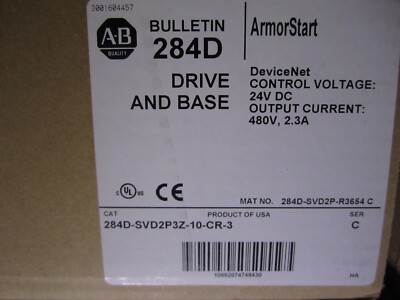 NEW ALLEN BRADLEY 284D-SVD2P3Z-10-CR-3 ARMORSTART MOTOR CONTROLLER