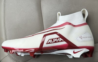 Nike Alpha Menace Elite 3 White Red Football Cleats DM1792-100 Men\'s Nike Alpha Menace Elite 3 Red White Football Cleats DM1792  main image 3