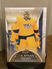 2021-22 UD Canvas Series 2 Two Juuse Saros Nashville Predators #C166