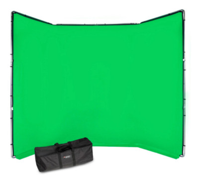 Manfrotto MLBG4301KG-RST Green Chroma Key FX Portable Background Kit 13.1 x 9.5'