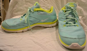 light yellow tennis shoes