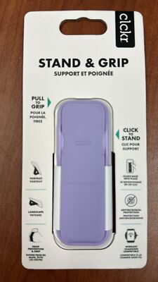 Clckr Stand & Grip Phone Grip | Color: Purple.