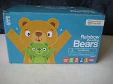 Rainbow Counting Bears for Toddlers w/Matching Sorting Cups and Storage Box