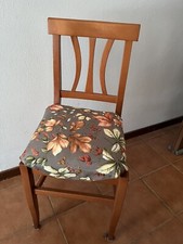 Set di 4 Cuscini per sedie con alette da legare sotto, sfoderabili con cerniera