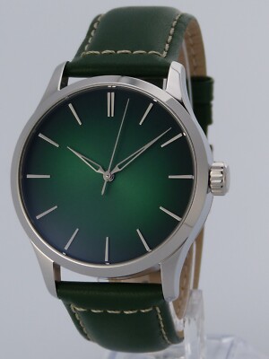 Sunray GREEN 41mm PURE MECHANIQUE SEIKO NH35 SAPHIR FUME Watch