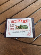 Vintage TROLLEY The Great Card Game 1970 Originated In 1904 + Instructions NOS