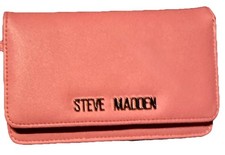 Authentic Steve Madden Pink Logo Wallet 7 X 5