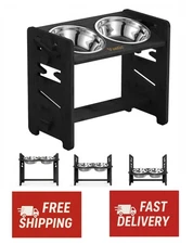 Vantic Elevated, Adjustable Raised Dog Bowl Stand **BOWLS NOT INCLUDED**