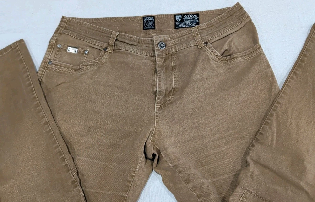 Kuhl Kanvus Jeans Mens 38x34 Vintage Patina Dye Outdoor Hiking Canvas Pants
Opens in a new window or