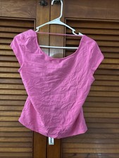 Garage HAUT M/C OPEN BACK TEE SHOCKING PINK S...
