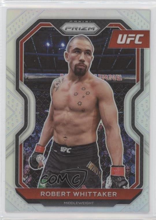 2021 Panini Prizm UFC Silver Prizm Robert Whittaker #11 yf0