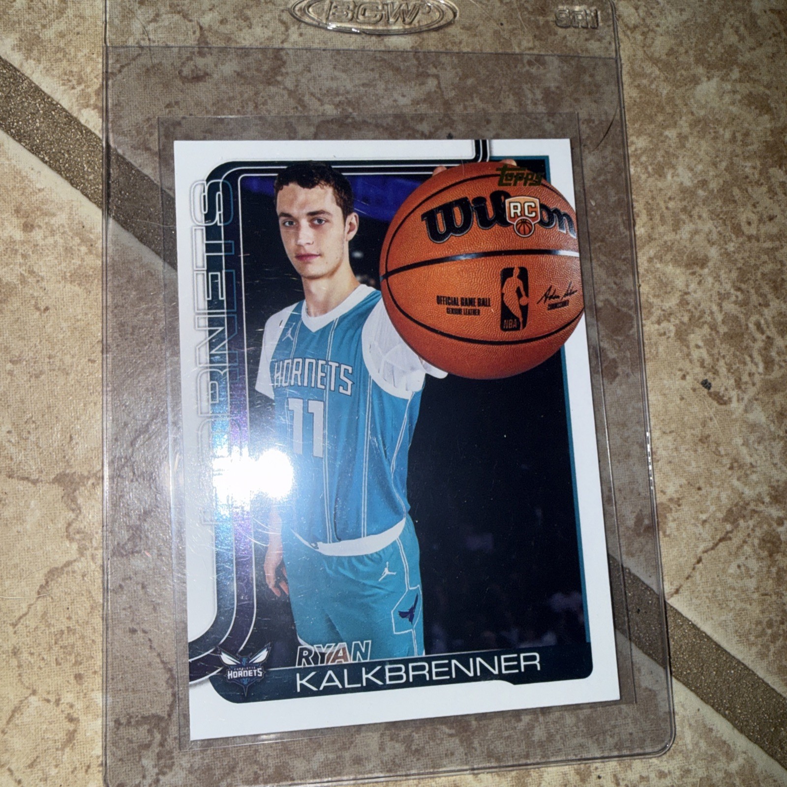 2025 Topps NBA Flagship Ryan Kalkbrenner Golden Mirror Image Variation RC #234