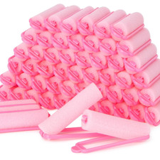 56PCS Foam Hair Rollers - 0.59 Inch Sponge Rollers for Heatless Hair Curler for
