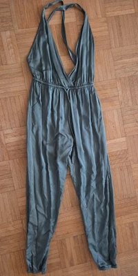 Overall Gr. 38 - 40 Satin Oliv  Rückenfrei NEU - Bild 1 von 2