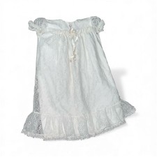 Vintage Bryan White Lace Baby Toddler Christening Dress
