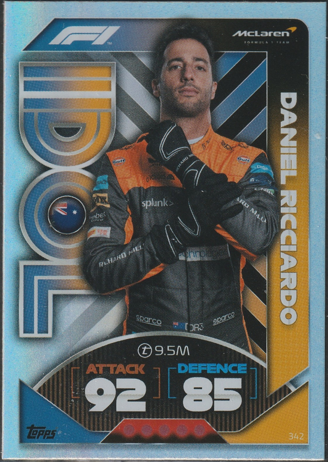 Daniel Ricciardo Idol | 2022 Topps | F1 Turbo Attax - #342