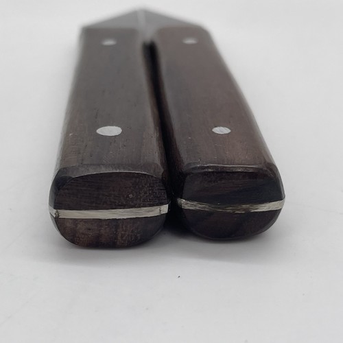 Coltelli marcatura utensili manuali corona lama 2" destra e sinistra LOTTO 2 manico legno - Foto 8 di 14